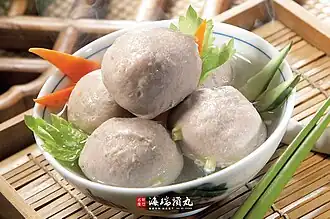 Pork meatballs in soup