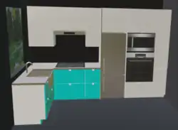 More variations of 2-axis kitchens...