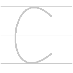 Upper case (Capital) letter C