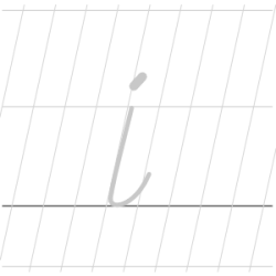 Lower case (Small) letter i