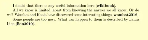 The output before the compile chain is completed.