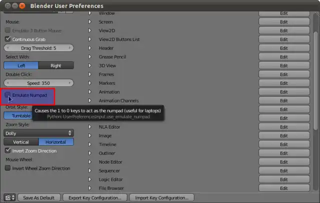Blender NumpadEmu
