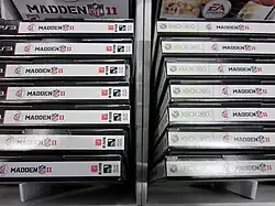 A picture of the Madden video games
