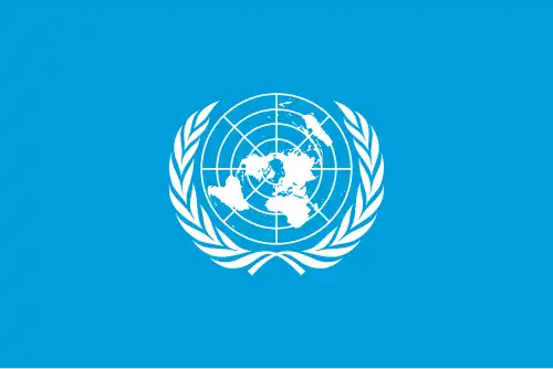 The flag of the United Nations