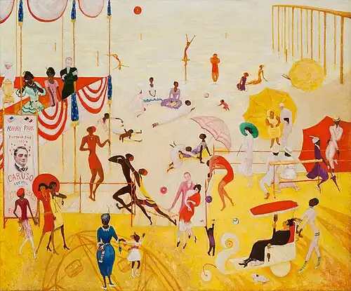 Asbury Park South by Florine Stettheimer - 1920. An example of Jazz Age inspired artwork.