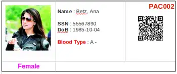 Patient ID card report on GNU Health