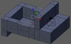 Delete edges for door opening.