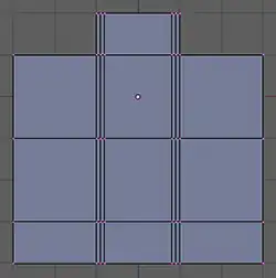 Positioning the seams.