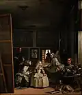 Solemn painting Las Meninas Diego Velasquez
