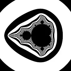 Mandelbrot set using level set method