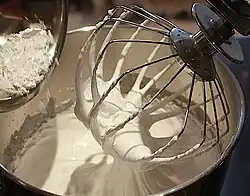 Whipping a meringue