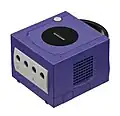 A front view of a GameCube.