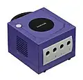 A front view of a GameCube.