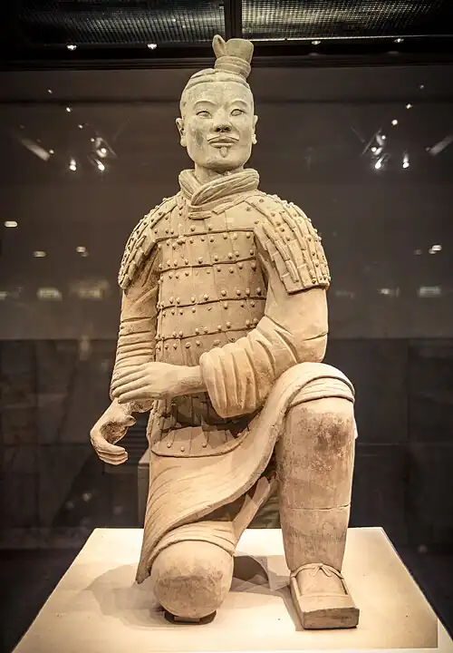 Just one of the multitude of statues from the Terracotta Army.