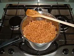 All the ingredients together in the saucepan