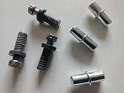 The two types of pins