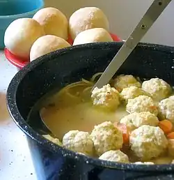 Meatballs in soup