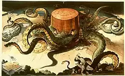 Standard Oil depicted as a menacing octopus