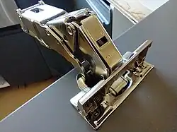 A hinge with the flap up…