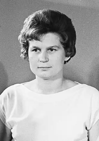 Valentina Tereshkova, first woman in space.