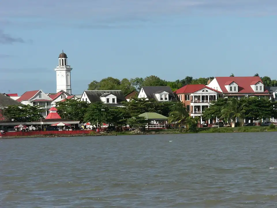 Waterkant seen from Suriname river.JPG