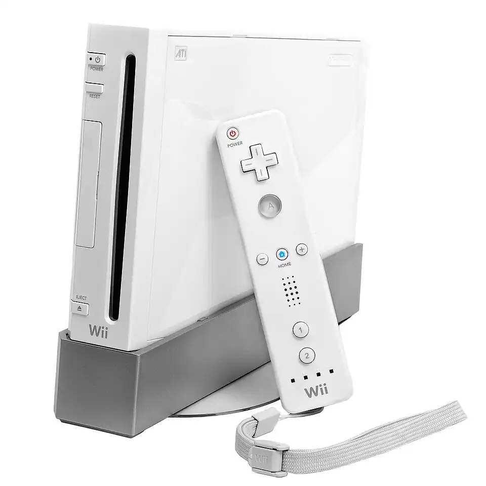 The original Wii and Wiimote.