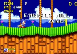 Screenshot of Emerald Hill Zone.