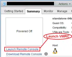 Screenshot from vSphere Web Client