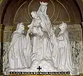 One of several statues of Mary inside the basilica.