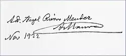 Ángel Rivero Méndez signature