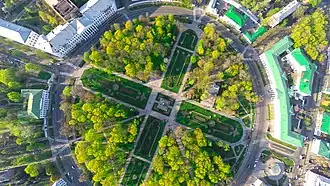 Round square in central Poltava