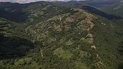 Air view of the village Polaki