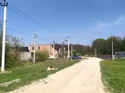 Berezhanska street in Horishnii