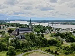 View of Miramichi River and bridge
