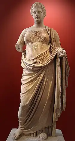 Statue of a robed Themis