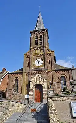 The church in Preux-au-Sart