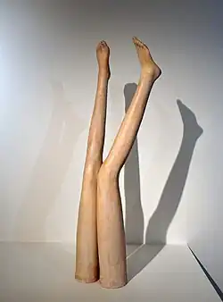 Legs (1948), patinated plaster