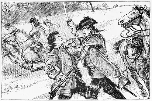 One caught me roughly by the throat