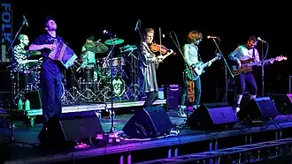 Blackbeard's Tea Party at Ely Festival 2021 (Yom, Stuart, Dave, Laura, Benjamin, Paddy)