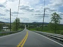 North Woodbury Township along PA 164 westbound