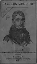 Cover of Boston Harrison Club's Harrison Melodies, 1840[13]