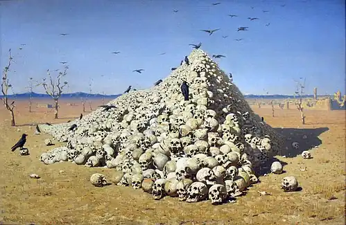 Vasily Vereshchagin, The Apotheosis of War, 1871(Tretyakov Gallery)