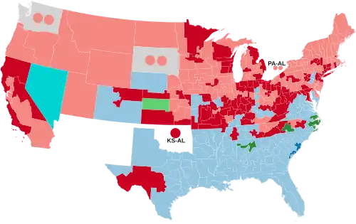 1894, Republicans won 110 seats