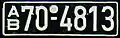 Licence plate from Bavaria, American occupation zone