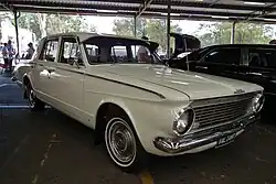 The 1963-'64 AP5-model Valiant used the same doors, windshield, and front fenders as the U.S. Valiant; everything else was Australian.