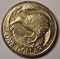 1 NZD coin Reverse