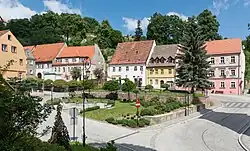 Letnia Street in Srebrna Góra