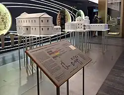 Model of the aula regia at the Palace of Aachen (c. 790)