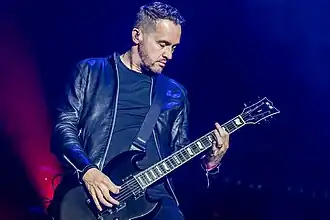 McCord performing with Evanescence in 2023