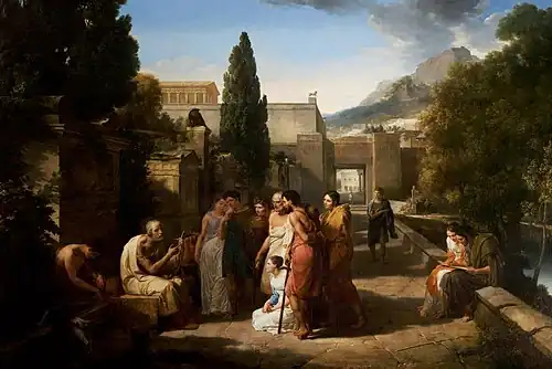 Homer Singing His Iliad at the Gates of Athens by Guillaume Guillon-Lethière, 1811